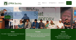 Desktop Screenshot of leprasociety.org